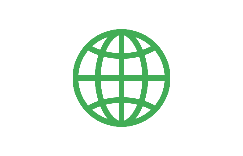 Global manufacturing network icon for injection molding services